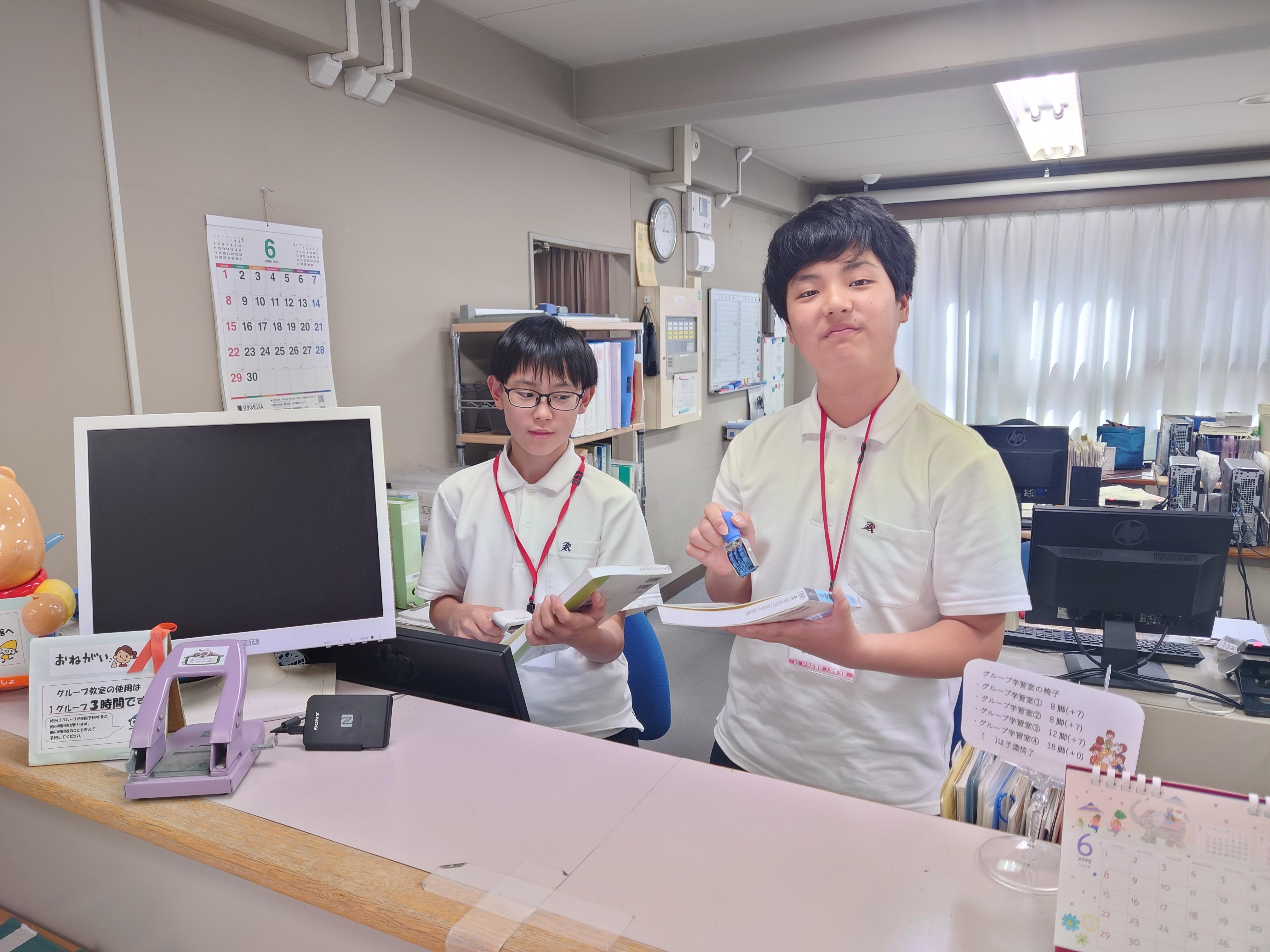 職場体験学習北中学校1.JPG